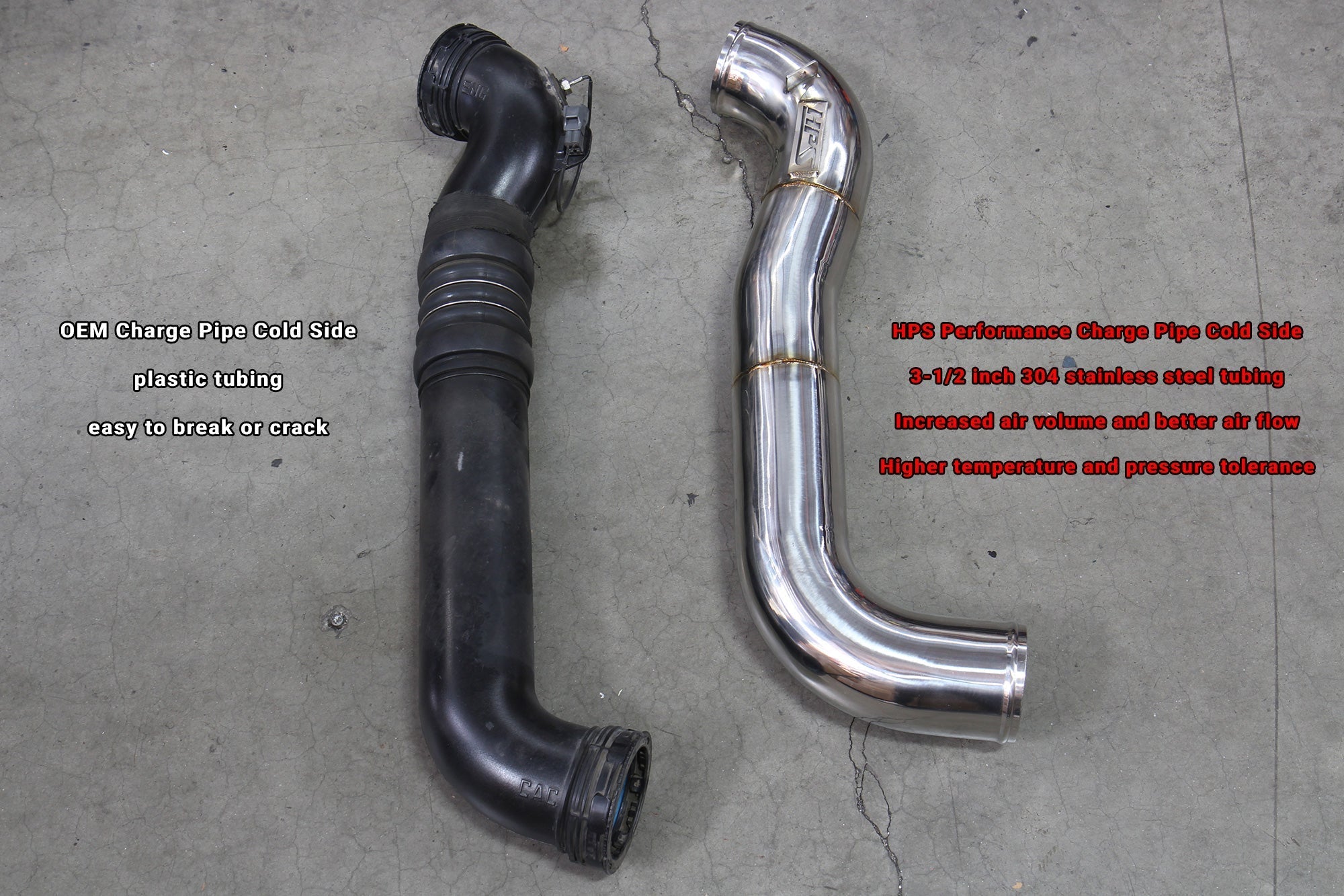 HPS Intercooler Charge Pipe GMC 2011-2016 Sierra 3500 HD 6.6L Duramax Diesel Turbo LML