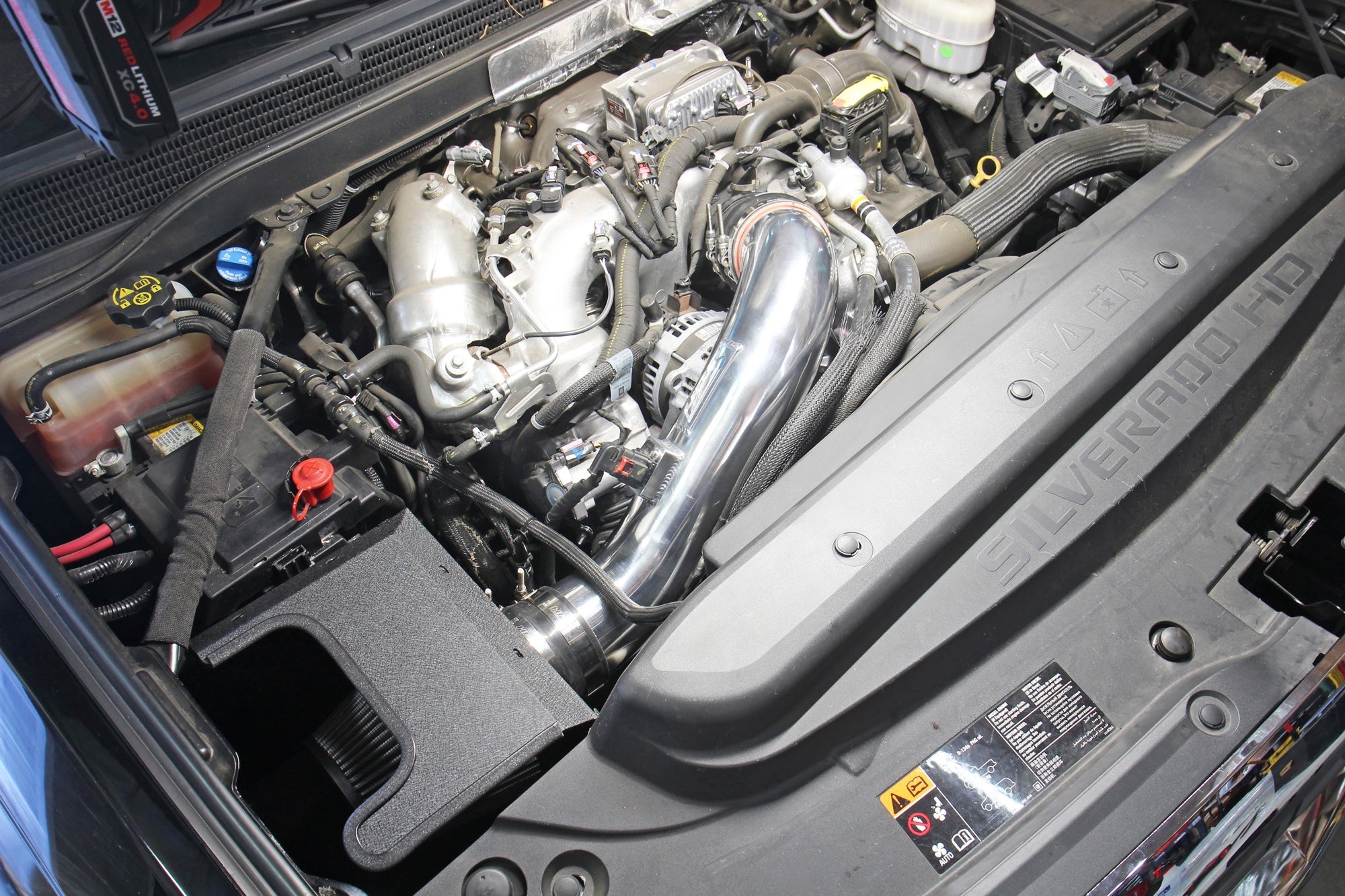 HPS Performance HPS Cold Air Intake Kit with Heat Shield GMC 2017-2019 sierra 3500 HD 6.6L V8 Duramax Diesel Turbo L5P